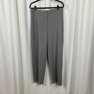 Eileen Fisher Gray Zinc Flex Ponte Straight Leg Pants Sz.L NWT
